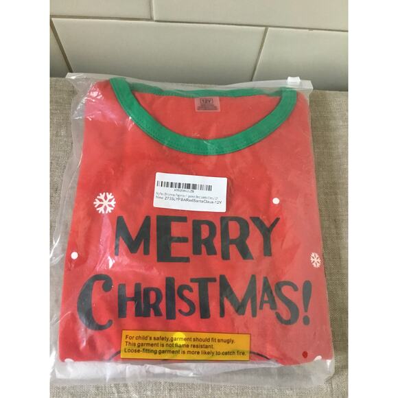 Christmas Pajamas Unisex Children PJs Gift Set Kids Cotton Sleepwear size 12 Y - Picture 2 of 5